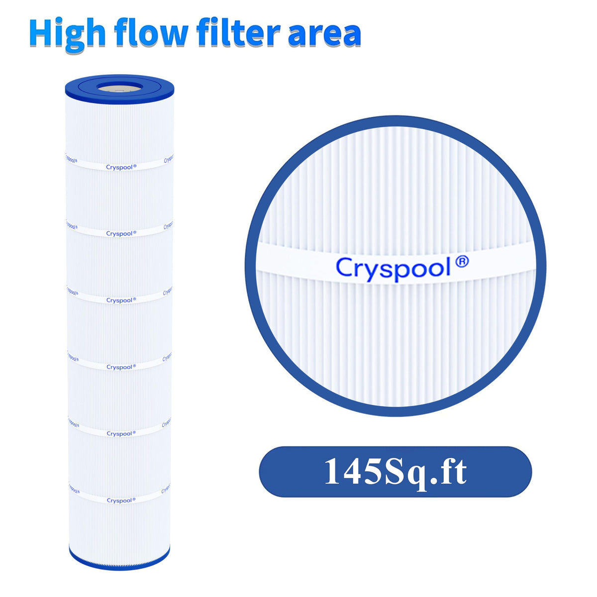 Cryspool 07116 filter dimensions aid precise fit.