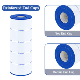 Cryspool 08055 filter trilobal fibers detail emphasizes higher filtration capacity