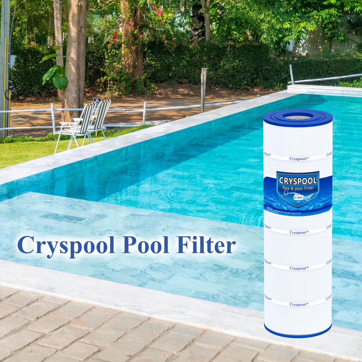 Cryspool 08061 durable end caps help secure fit and long-lasting performance