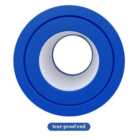 Cryspool PDM28 filter bottom cap preserves pleat integrity.