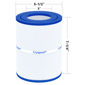 Cryspool PDM28 filter top cap with secure fit.