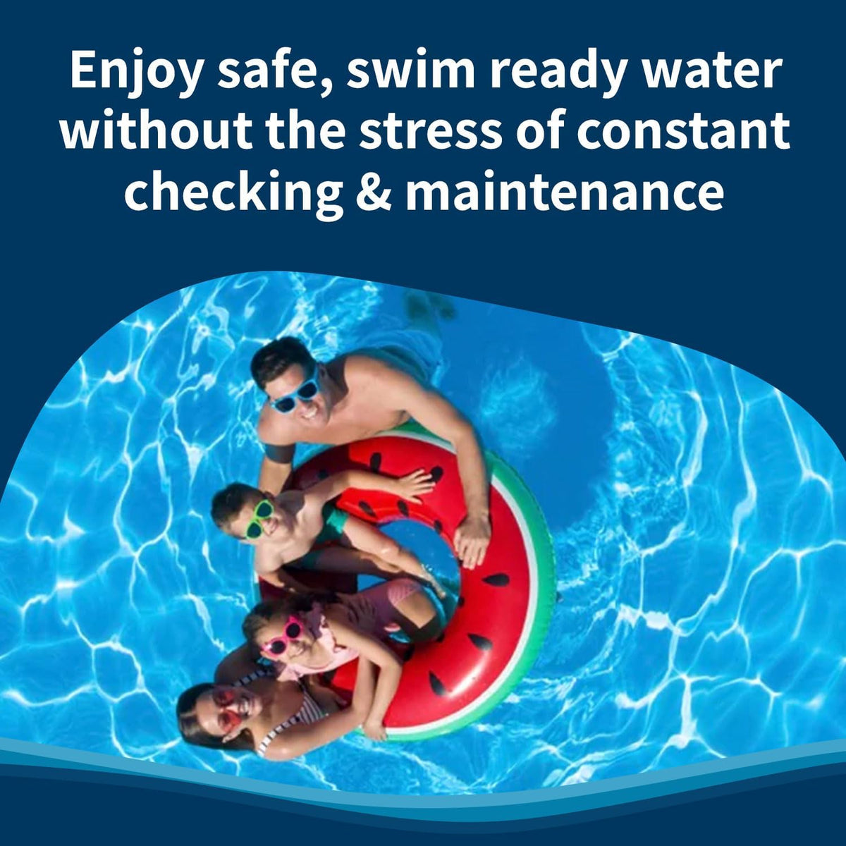 Crystal Water Monitor first-year service image reassures complimentary setup and support.