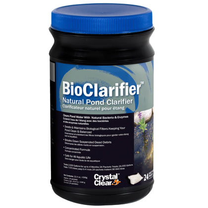 CrystalClear BioClarifier debris breakdown for clearer pond water.