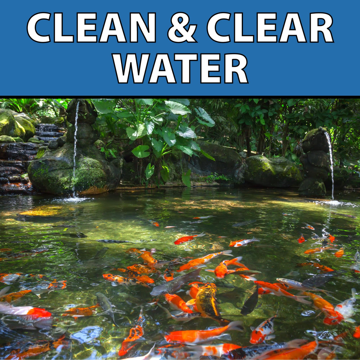 CrystalClear BioClarifier suitable for ponds, water gardens, fountains, and waterfalls.