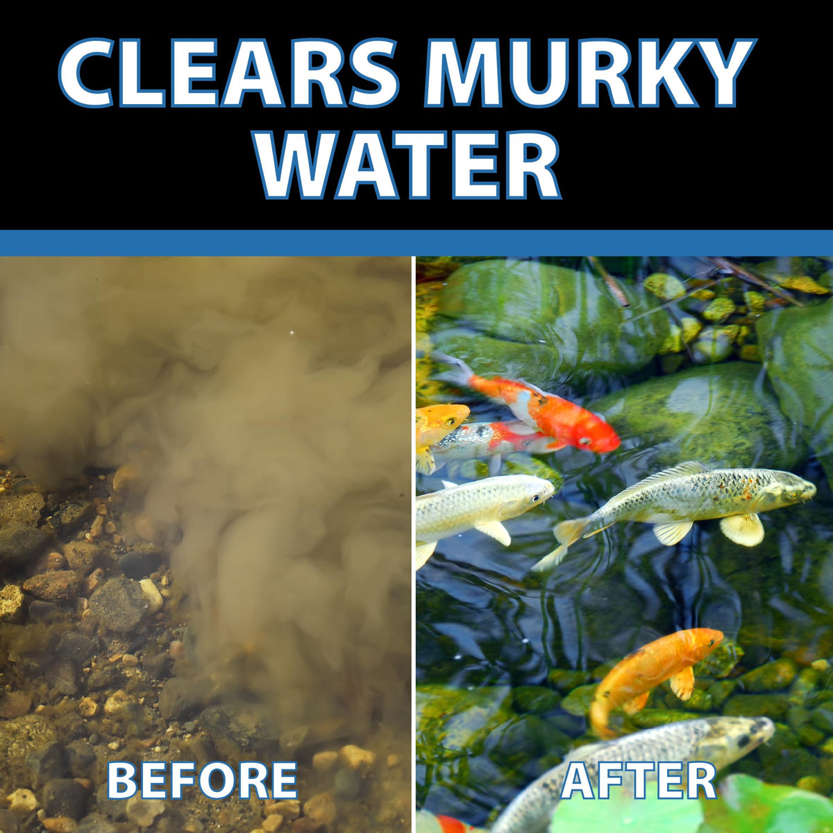 CrystalClear OneFix promotes balanced pond ecosystem with thriving aquatic plants.