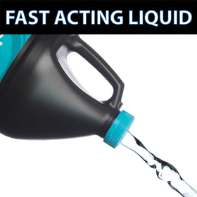 CrystalClear RapiClear action clumps particles for easy filtration in a pond.