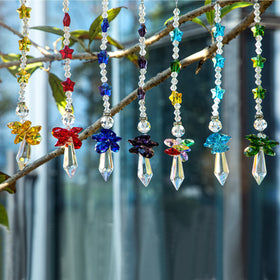 Crystalsuncatcher 7-piece set ready for stylish display anywhere.