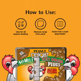USA-made C&S suet plugs packaging for backyard feeding