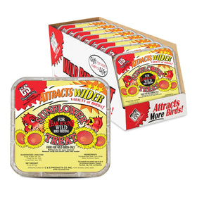 C&S Sunflower Suet Treat attracts chickadees to your backyard with rich energy