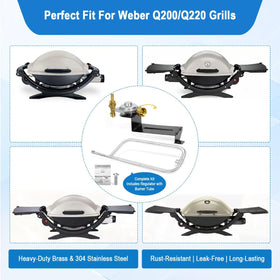 CSZKJXPA burner tube for Weber Q200 Q220 delivers even heat across cooking surfaces.
