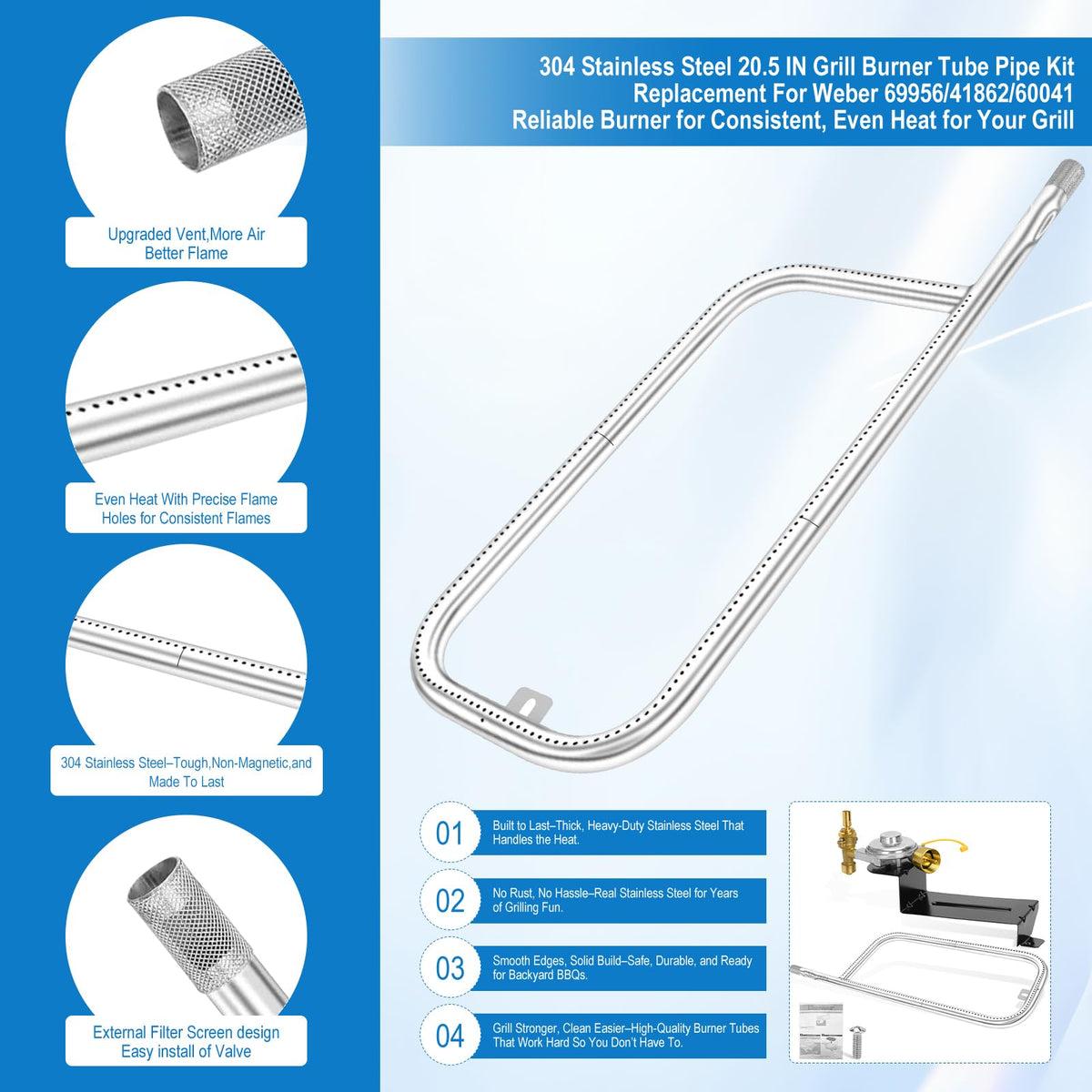Electrophoretic coating on the regulator adds rust resistance and longevity.