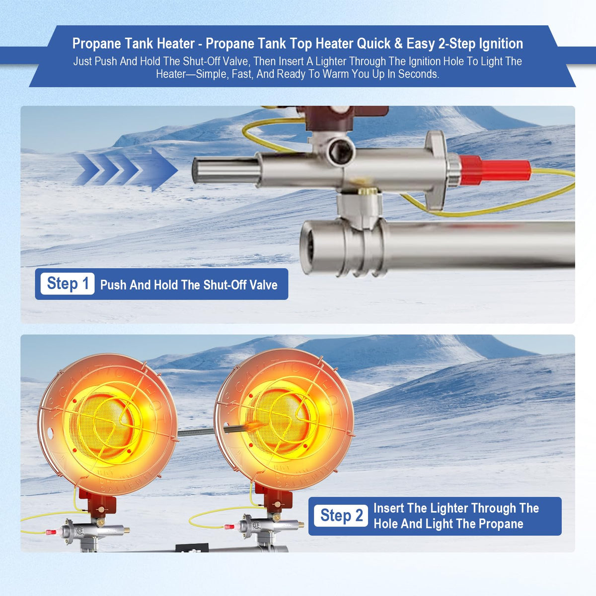 CSZKJXPA outdoor heater ideal for patios, camping, and garages.