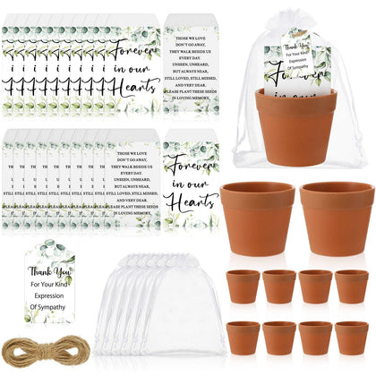Ctosree seed bag with greenery pattern for elegant memorial keepsakes.