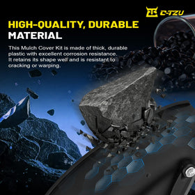 Thickened ABS construction resists UV and water for outdoor use.
