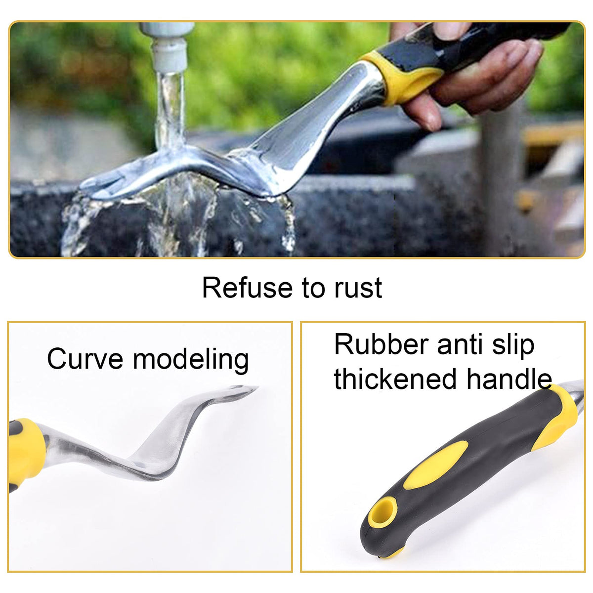 Cuayaes weed puller enables roots to be removed easily during weeding tasks.