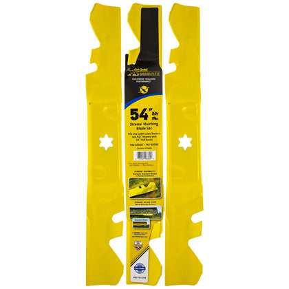 CUB CADET 490-110-C179 three blades for balanced cutting and improved deck performance.