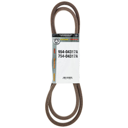 Cub Cadet 954-04317A transmission drive belt in use on a mower drive system