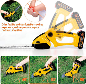 Cub Tik adjustable head angles show 45°, 60°, and 90° options.