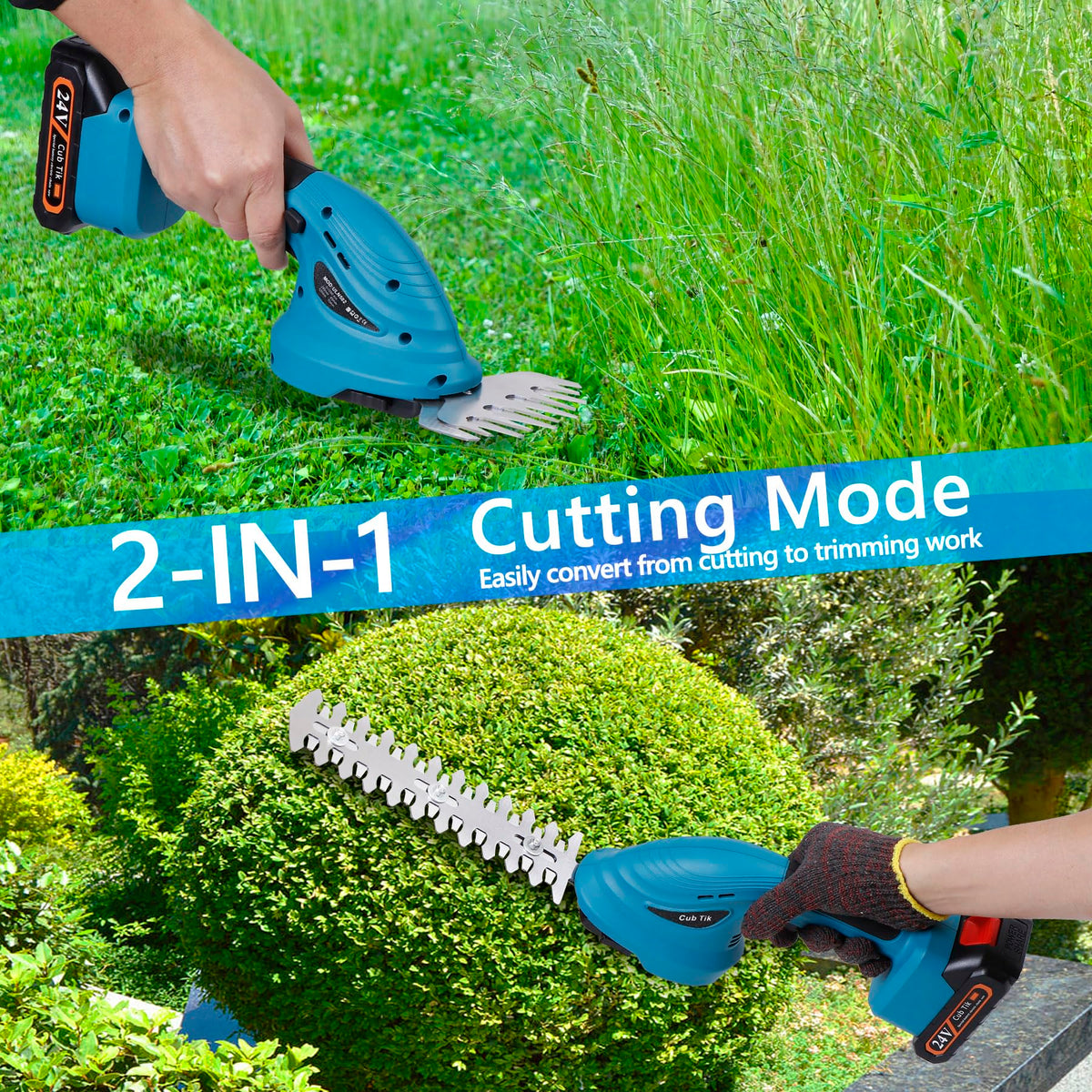 Cub Tik grass trimmer with 5-inch blade for edging
