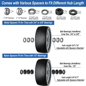 Cubesprings adapter kit options enable compatibility with multiple hub sizes.