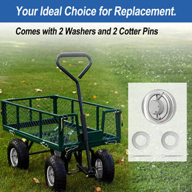 Cubesprings easy install for quick wheel upgrades on carts