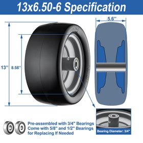Cubesprings solid tire close-up shows puncture-free foam for low-maintenance use.