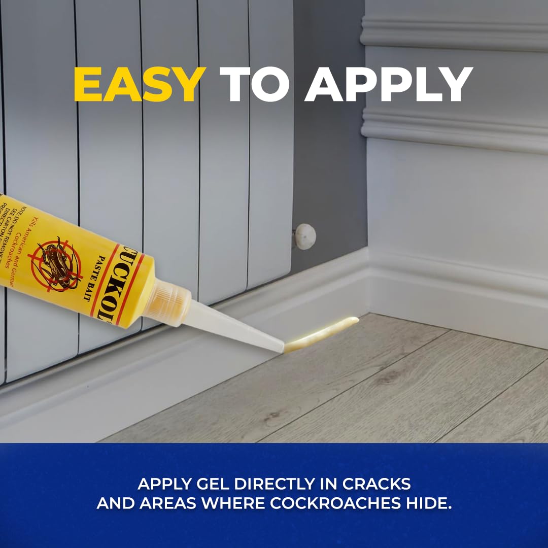 Cuckol boric acid gel bait targets roaches at the source.