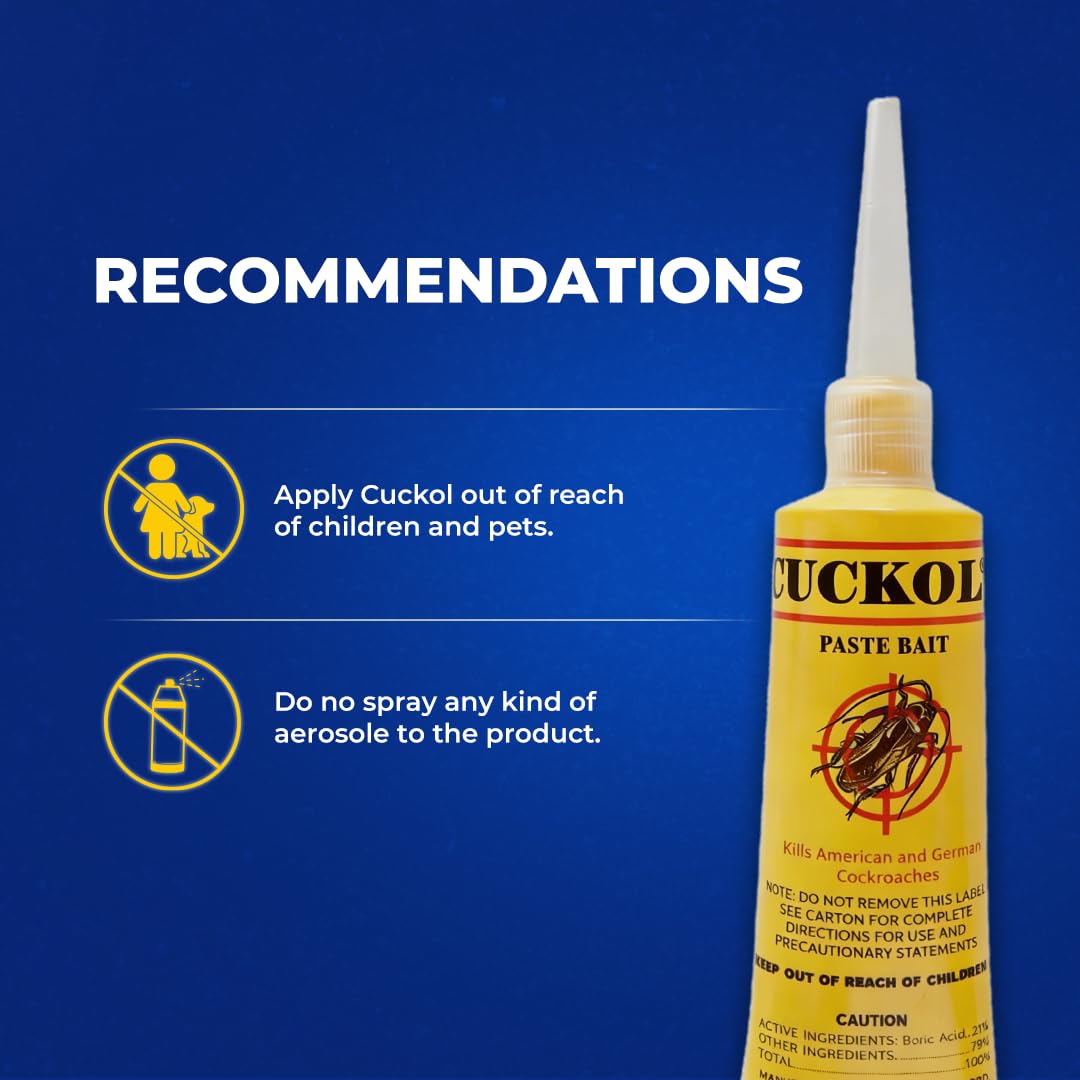 Cuckol kitchen and garage deployments for versatile roach control.