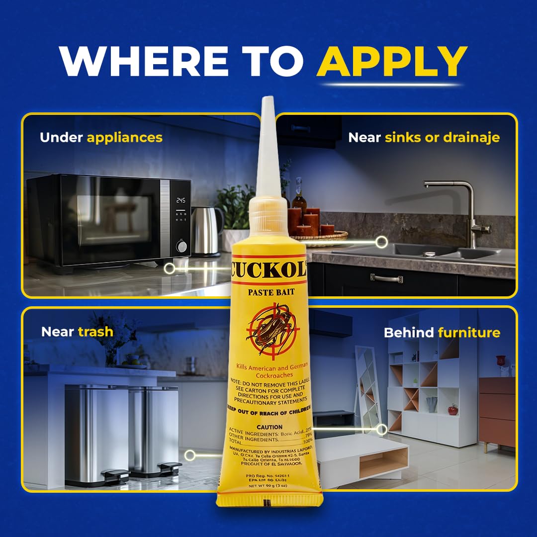 Cuckol odorless gel bait minimizes nuisance scents during application.