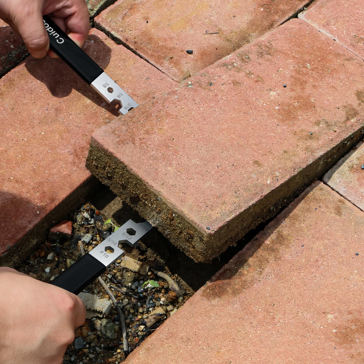 Cuidosful galvanized paver removal tool ready for sturdy outdoor use.