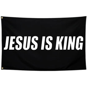 Cuiliqun Jesus is King flag 3x5ft ready for outdoor display and faith expression.