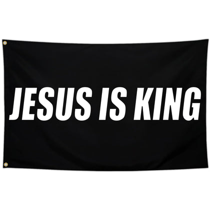 Cuiliqun Jesus is King flag 3x5ft ready for outdoor display and faith expression.