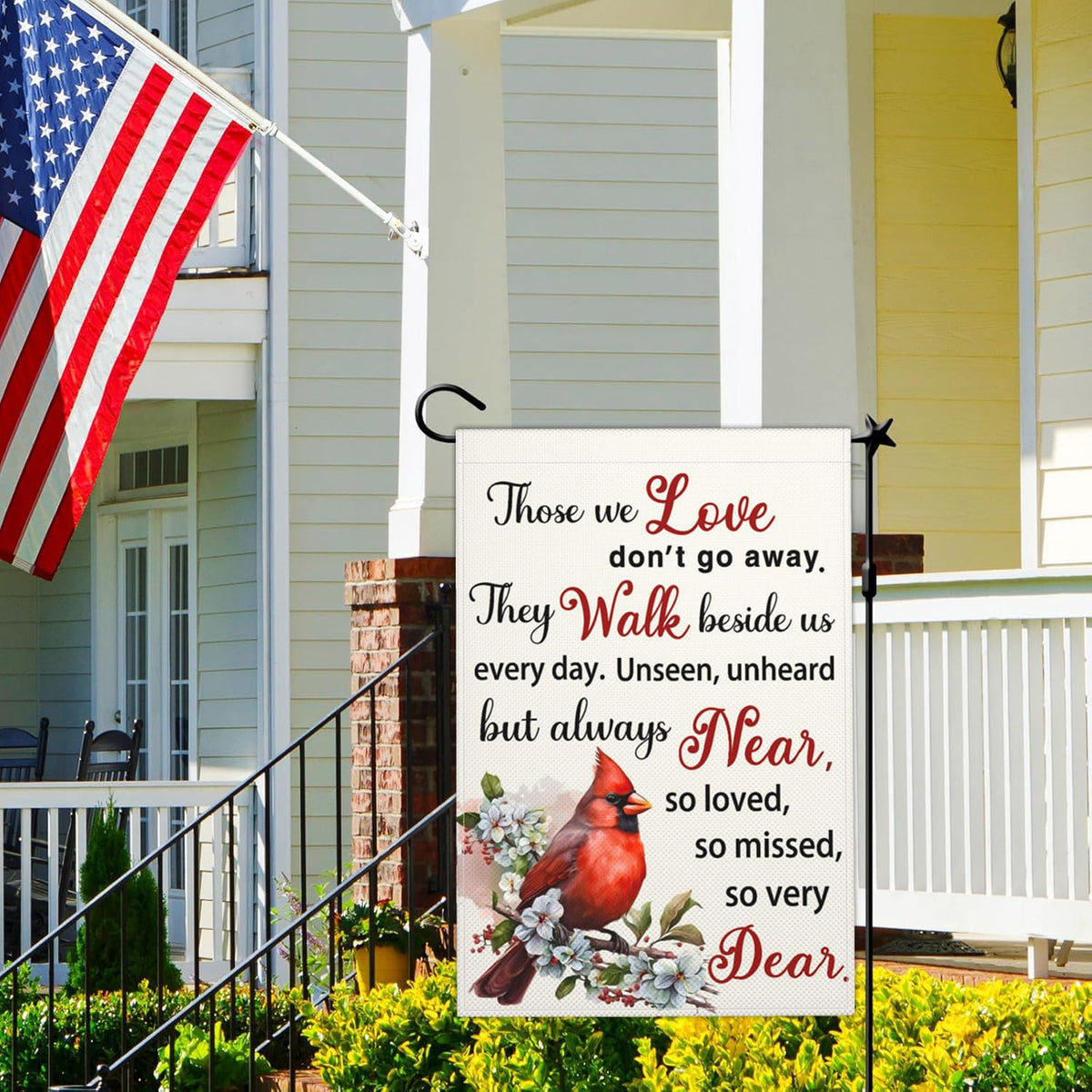 Cuiliqun outdoor remembrance flag suits decks porches and gardens