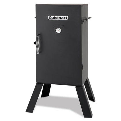 Cuisinart 30in electric smoker front view ideal for entertaining with large batches