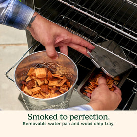Cuisinart 30in electric smoker vertical footprint fits compact patios