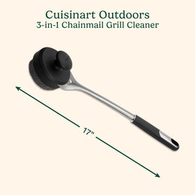 Cuisinart bristle-free grill brush protects food from stray bristles