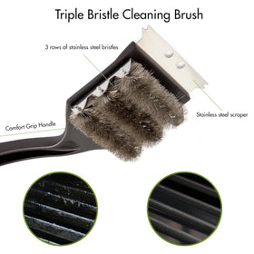 Cuisinart CCB-100 stainless steel bristles shredding stuck on food efficiently