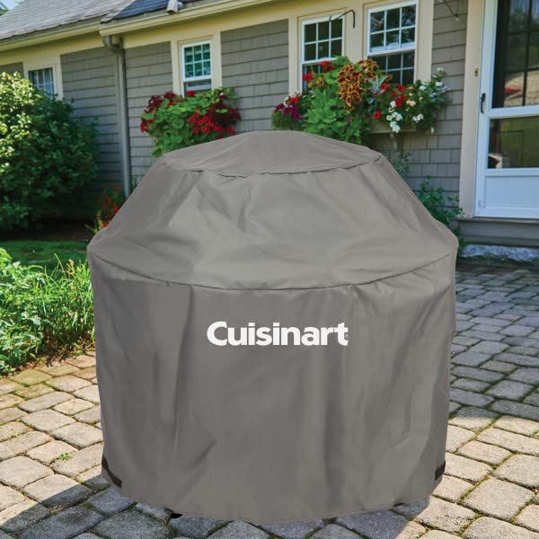 Cuisinart CGWM-057 XL 360° griddle cover heavy-duty rip-resistant fabric resists wind and rain.