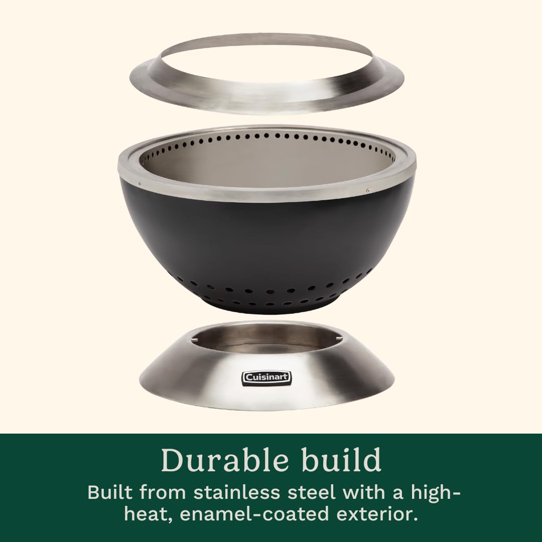 Cuisinart Cleanburn ash base tray enables quick ash removal