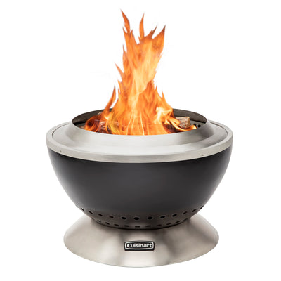 Cuisinart Cleanburn fire pit with ash base for quick cleanup after outdoor gatherings