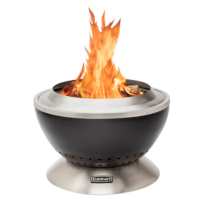 Cuisinart Cleanburn fire pit with ash base for quick cleanup after outdoor gatherings