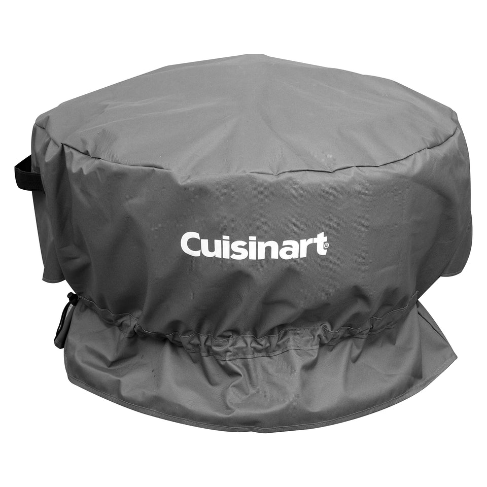 Cuisinart Cleanburn fire pit cover overview protecting against weather and moisture.