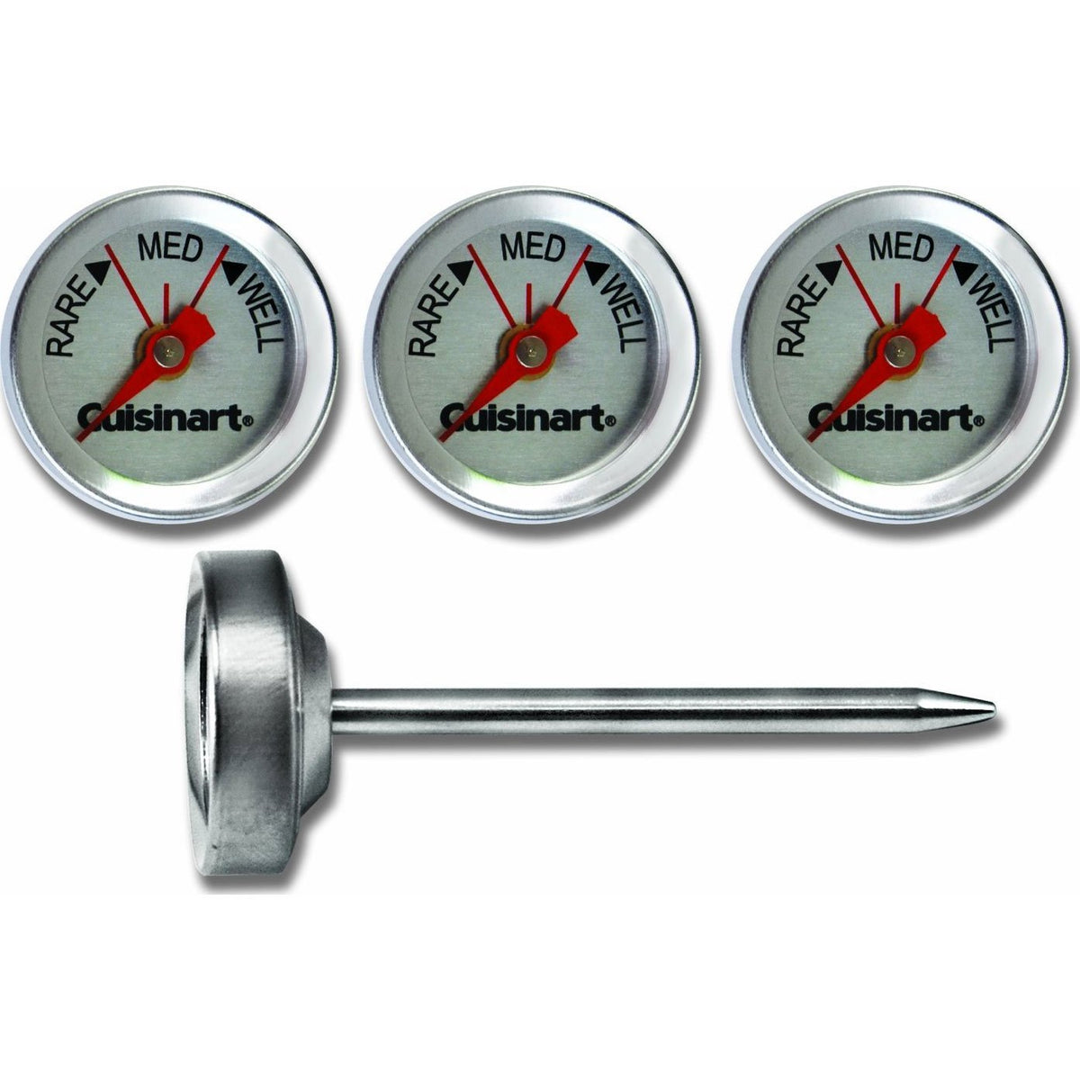 Cuisinart CSG-603 outdoor steak thermometers set of four for precise doneness on the grill.