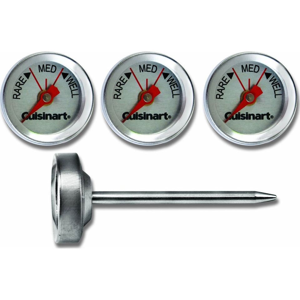 Cuisinart CSG-603 outdoor steak thermometers set of four for precise doneness on the grill.