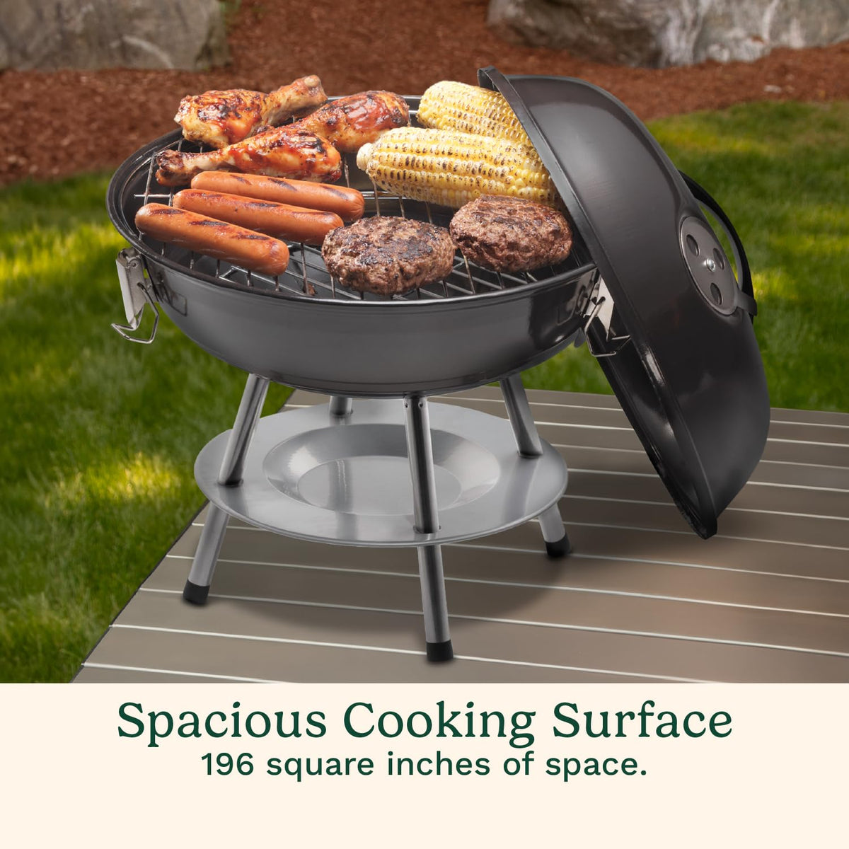 Cuisinart grill with dual vents for precise temperature control