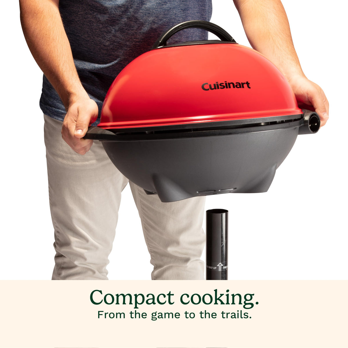 Cuisinart grill assembles quickly with no tools required.