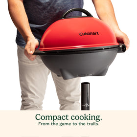 Cuisinart grill assembles quickly with no tools required.