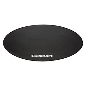 Cuisinart 36-inch silicone-coated grill mat in use on deck protecting against grease