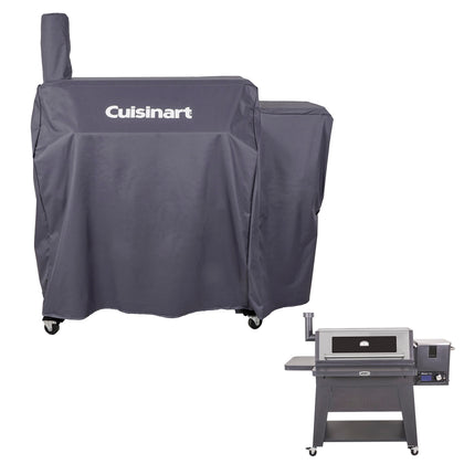Cuisinart Oakmont grill cover front view with UV protection.