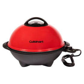 Cuisinart portable grill ideal for balconies, patios, and small living spaces.